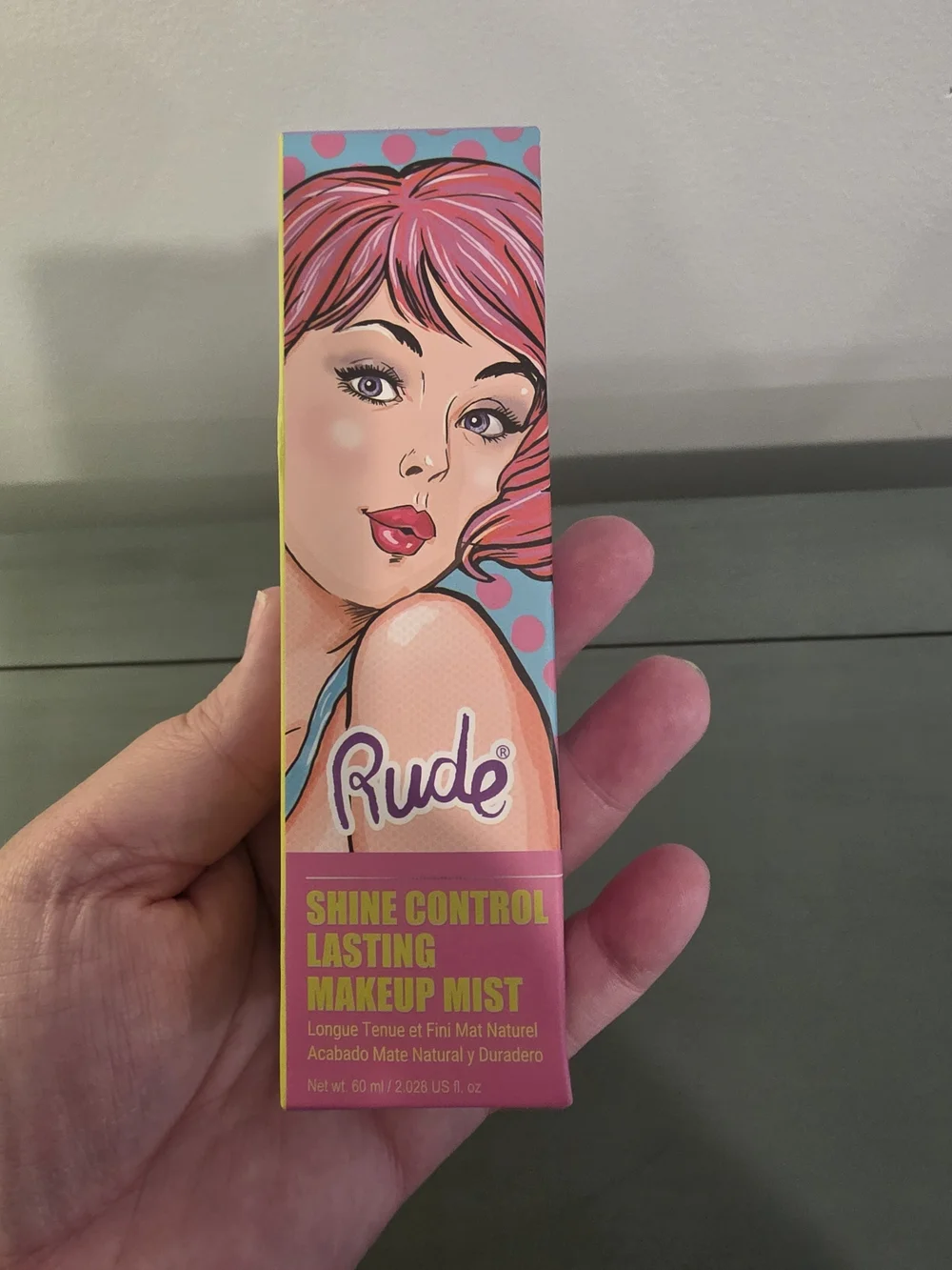 Rude Shine Control Lasting Makeup Mist